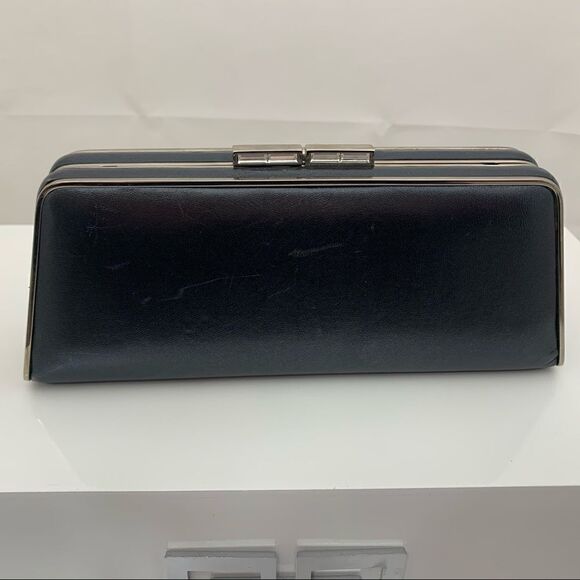 Tiffany & Co. Leather Sabrina Frame Clutch - Black - Picture 4 of 15